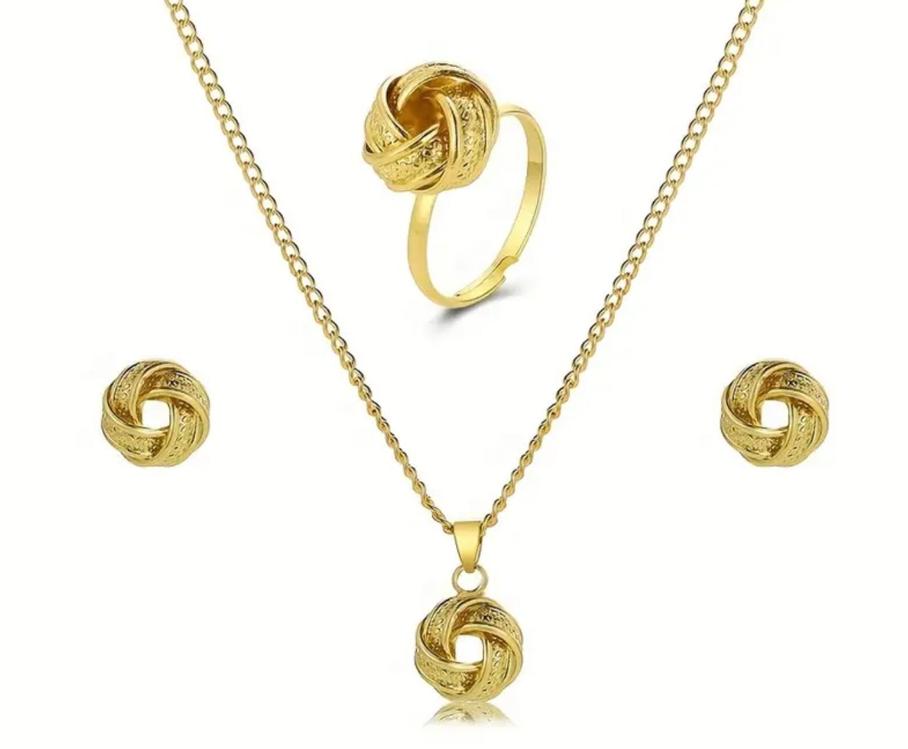 4 pcs Knot Locket Set