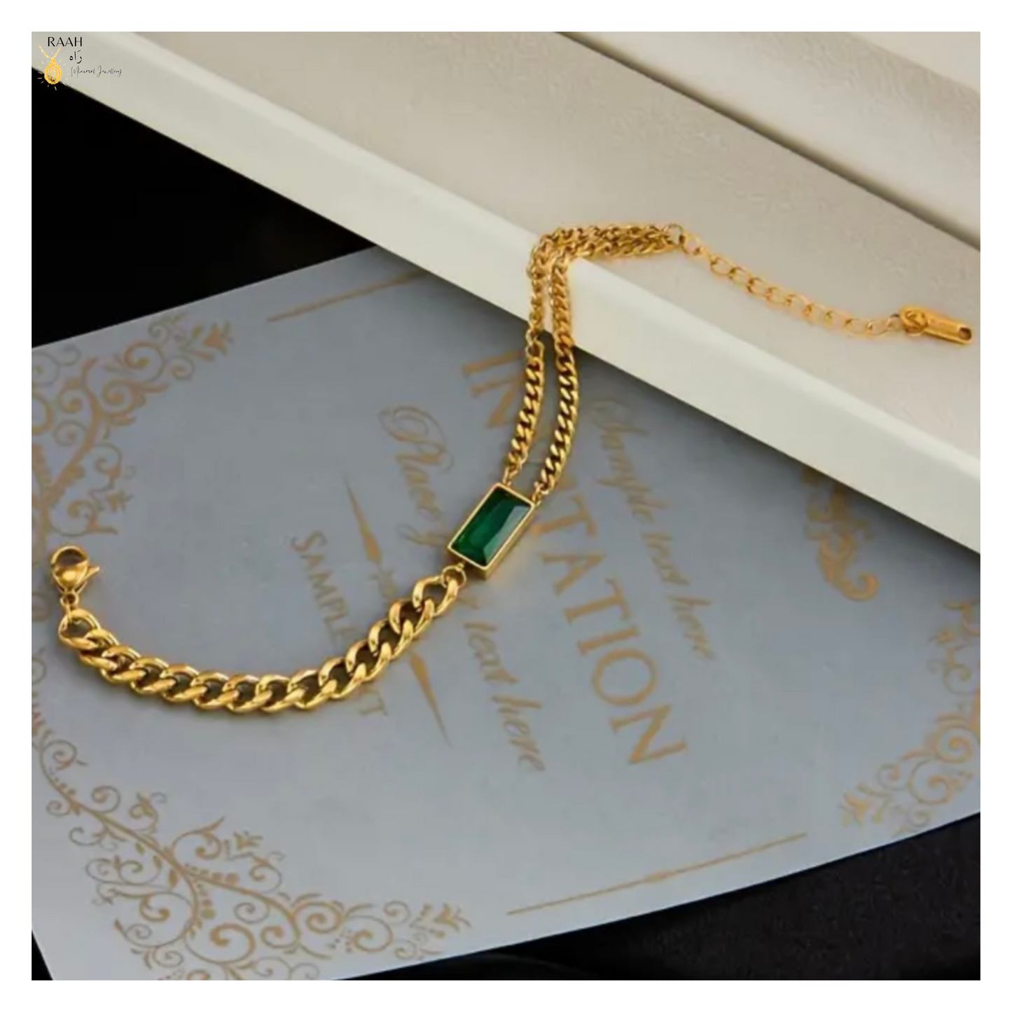 Trendy Emerald Bracelet