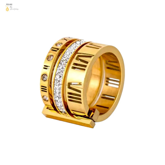 Goldplated Famous Tricon Ring