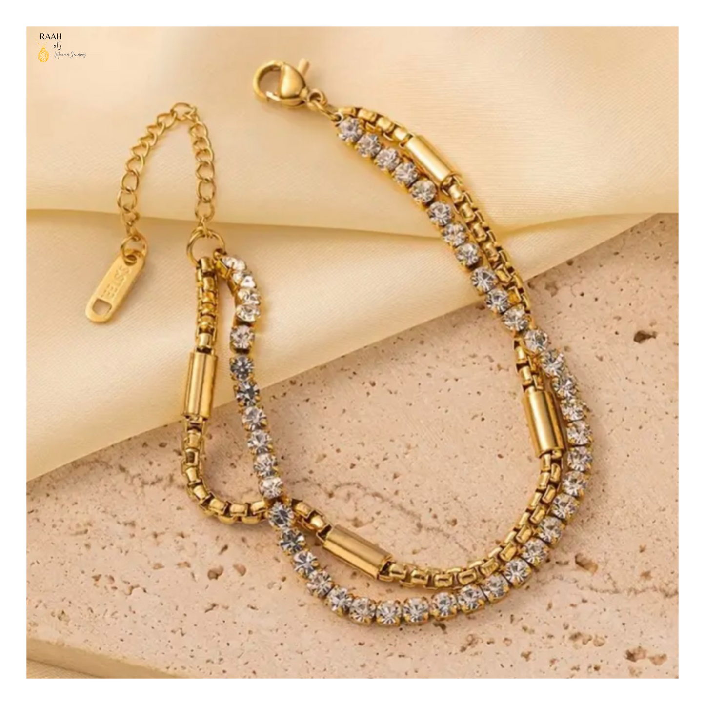 18K Goldplated Blingy Bracelet