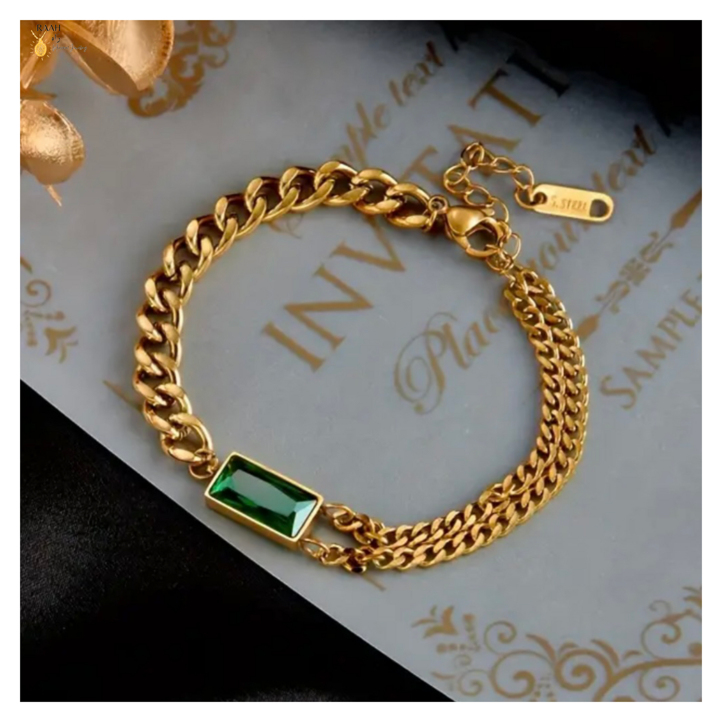 Trendy Emerald Bracelet