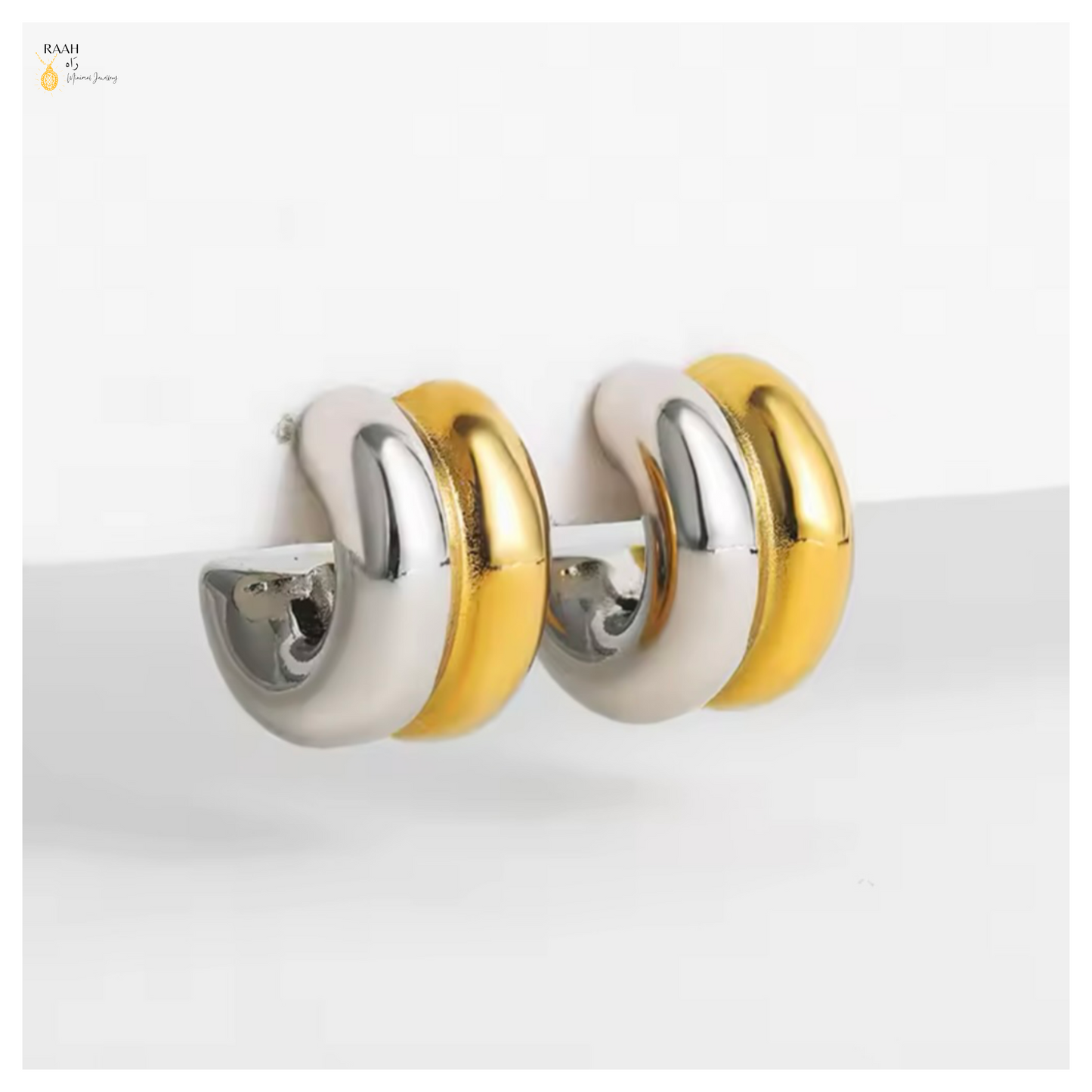 Double Tone Circular Hoops