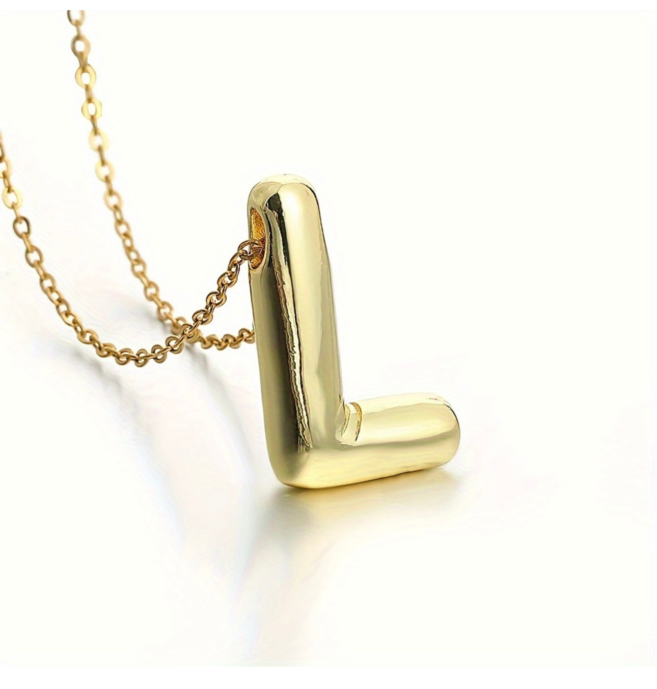 18K Goldplated “L” letter Necklace